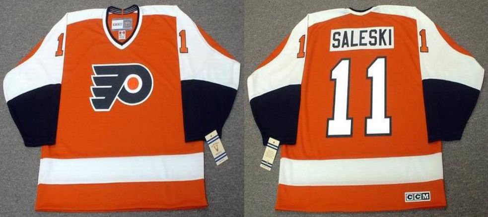 2019 Men Philadelphia Flyers #11 Saleski Orange CCM NHL jerseys->philadelphia flyers->NHL Jersey